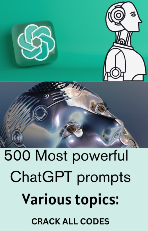 Product picture Most powerful 500 ChatGPT prompts across all topics: